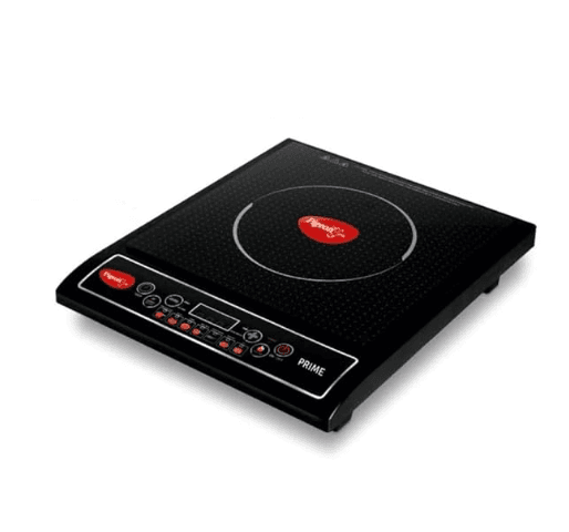 Pigeon Prime Induction Stove (Chulha) — 1800W, Crystal Glass Top, Black - Induction Cooktop | Sambhavnath Steel, Ahmedabad
